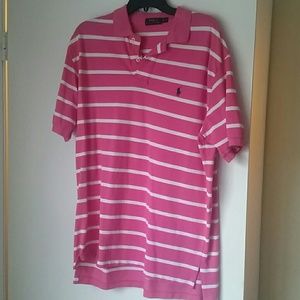 Pink Striped Polo
